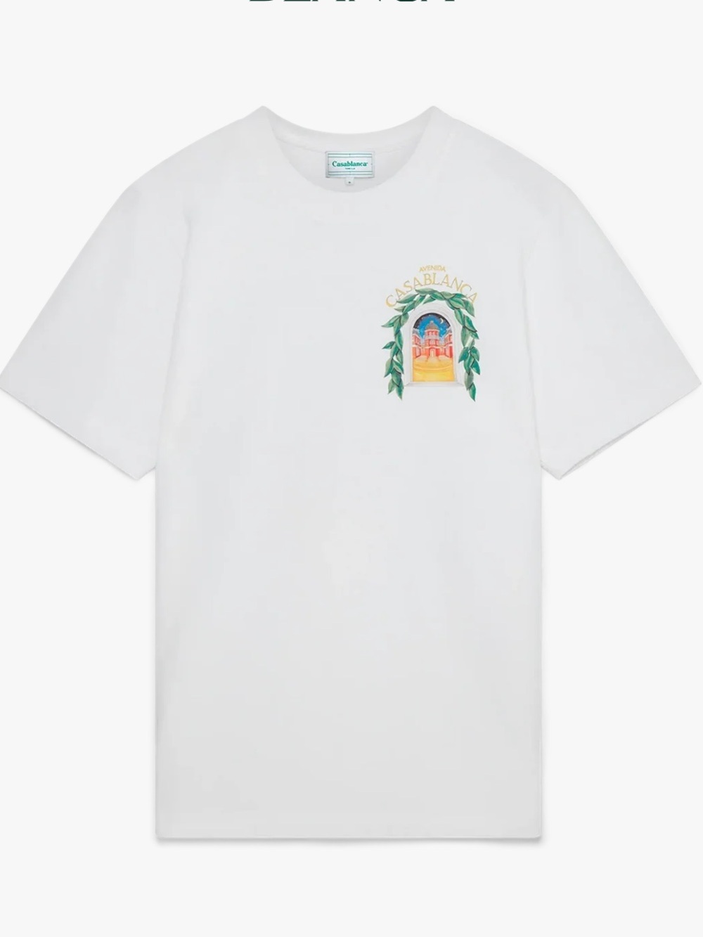 Casablanca Tennis Club “Avenida Casablanca” Graphic White Unisex Logo Tee